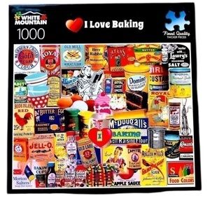 White Mountain “I Love Baking” 1000 puzzle -‎ complete - used